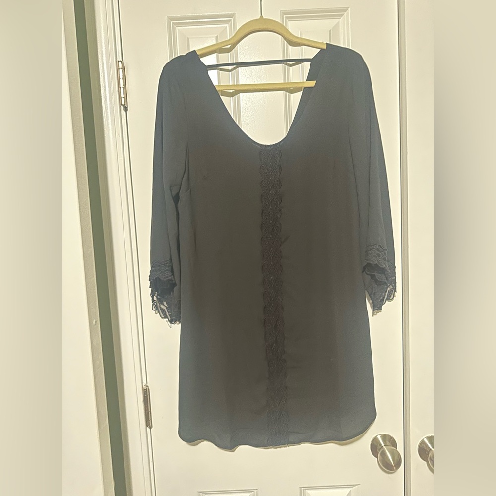 ASTR the label shift dress with lace details